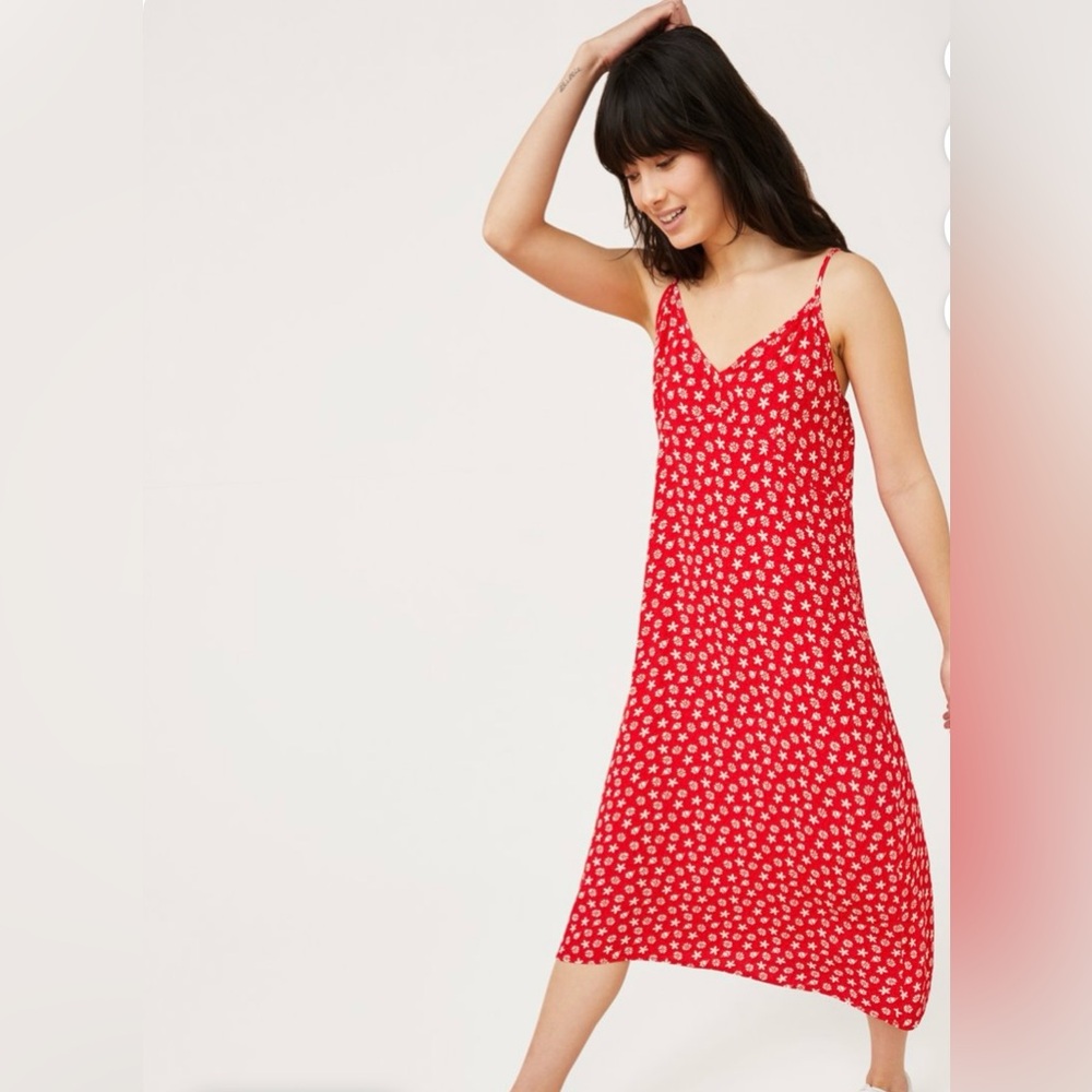 Free Assembly Red Slip Dress - XL